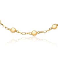 Pulseira Infantil Esferas em Ouro Amarelo 18k - 13 cm - 2