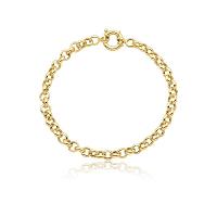 Pulseira Malha Elo Portugues em Ouro Amarelo 18k - 19 cm - 1