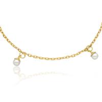 Pulseira Infantil Pérolas em Ouro Amarelo 18k - 14 cm - 2