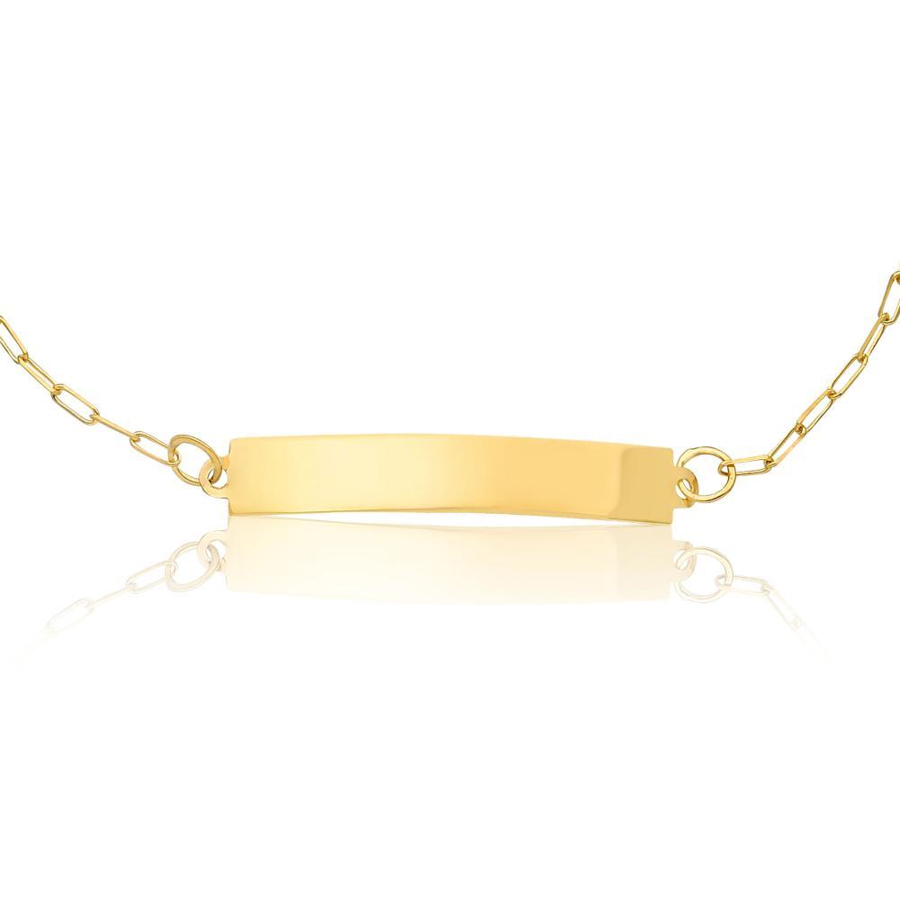 Pulseira Infantil Personalizável em Ouro Amarelo 18k - 15 cm - 2