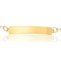 Pulseira Infantil Personalizável em Ouro Amarelo 18k - 15 cm - 5