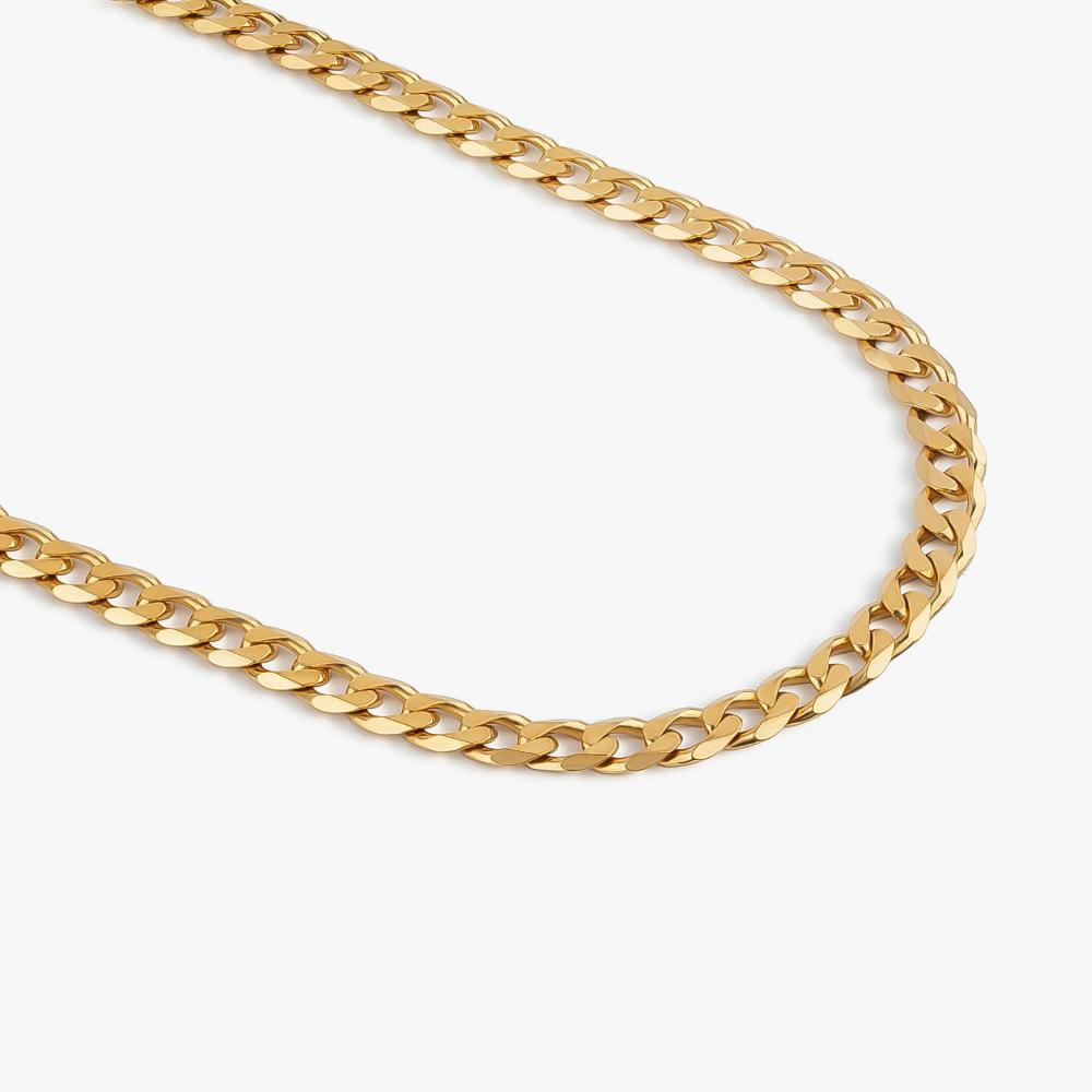 Colar Elos em Prata 925 com Banho de Ouro Amarelo 18k - 4