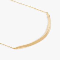 Colar Curva em Prata 925 com Banho de Ouro Amarelo 18k - 3