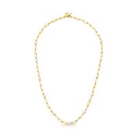 Colar com Pérolas e Corrente em Prata 925 com Banho de Ouro Amarelo 18k - 3