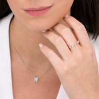 Colar Solitário com Safira e Topázio Azul em Prata 925 - 2