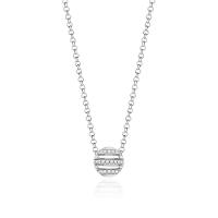 Colar Redondo com Safira em Prata 925 - 1