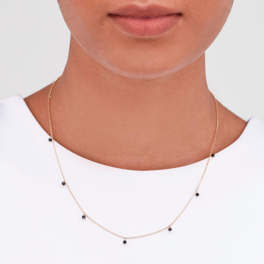 Colar Intercalado com Espinélio em Ouro Amarelo 18k - 2