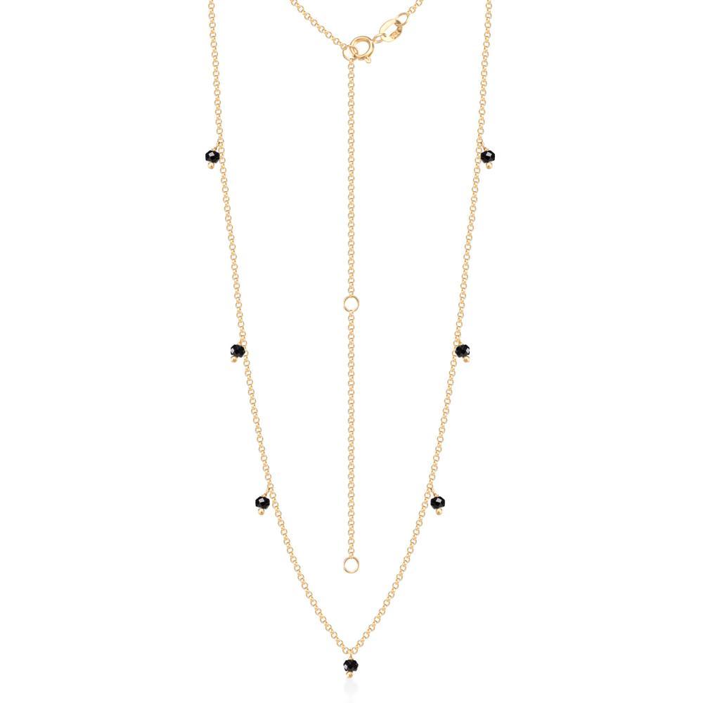 Colar Intercalado com Espinélio em Ouro Amarelo 18k - 3