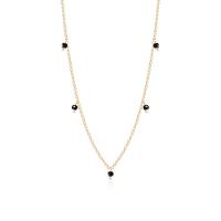 Colar Intercalado com Espinélio em Ouro Amarelo 18k - 1