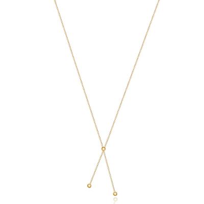 Colar Esfera em Ouro Amarelo 18k - 60 cm