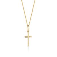 Pingente Cruz em Prata 925 com Banho de Ouro Amarelo 18k - 3