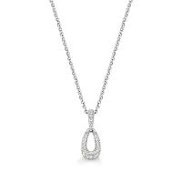 Colar Pave Gota com Safiras em Prata 925 - 1