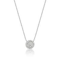 Pingente com Diamantes em Ouro Branco 18k - 8 mm - 1