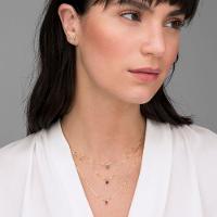 Pingente em Gota com Safira e Diamante em Ouro Amarelo 18k - 2