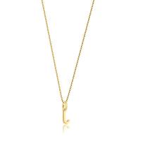 Pingente Letra J com Diamante em Ouro Amarelo 18k - 2