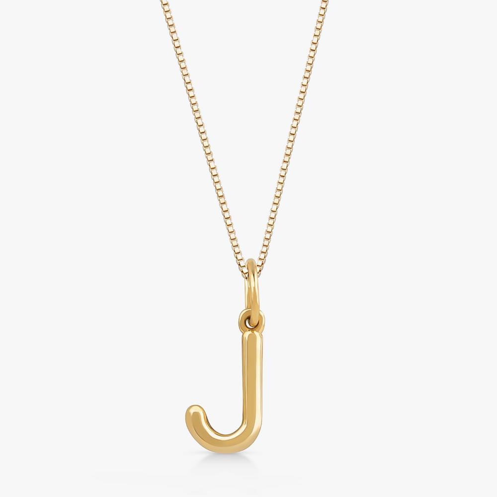 Pingente Letra J em Ouro Amarelo 18k - 1
