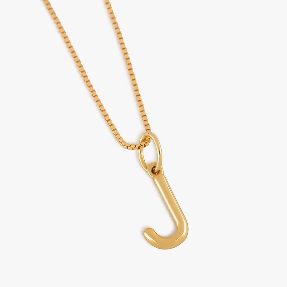 Pingente Letra J em Ouro Amarelo 18k - 3