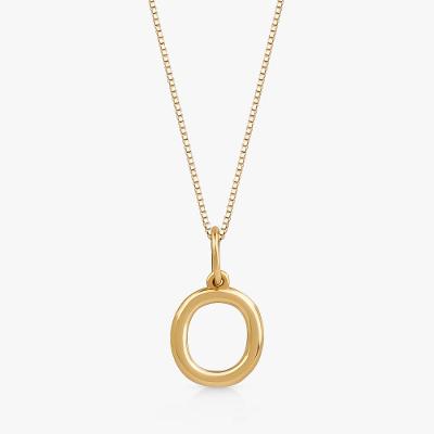Pingente Letra O em Ouro Amarelo 18k