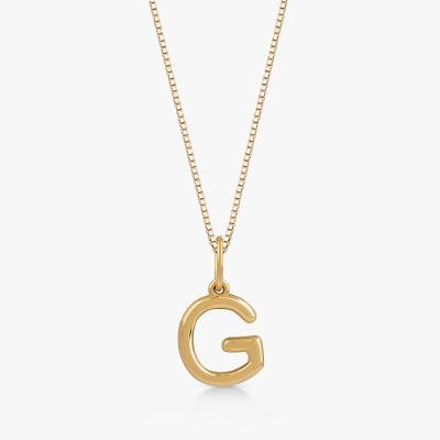 Pingente Letra G em Ouro Amarelo 18k