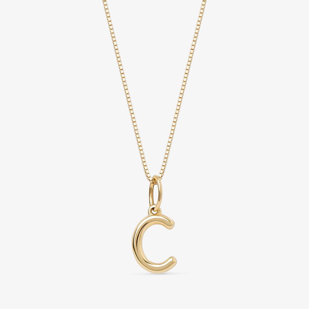 Pingente Letra C em Ouro Amarelo 18k - 1