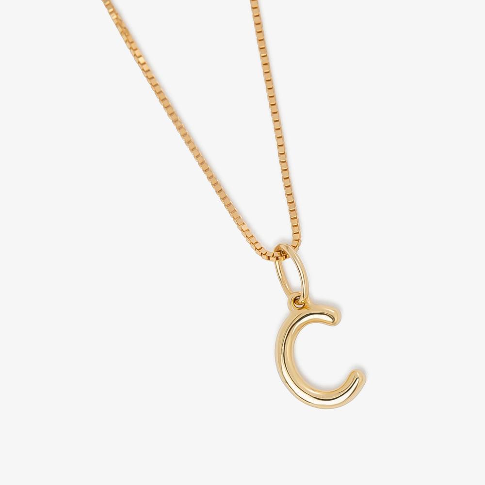 Pingente Letra C em Ouro Amarelo 18k - 3