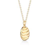 Colar Ondulado em Prata 925 com Banho de Ouro 18k