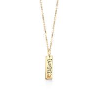 Pingente I love you to the moon and back com Diamante em Ouro Amarelo 18k - 2