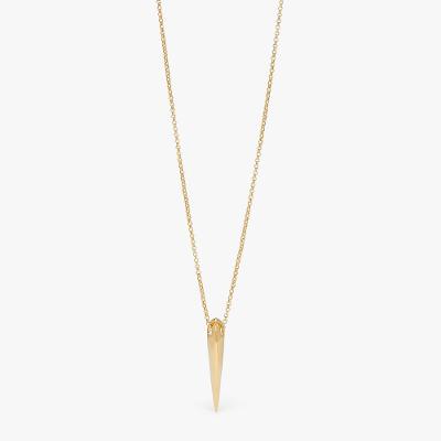 Colar Ponta em Prata 925 com Banho de Ouro Amarelo 18k