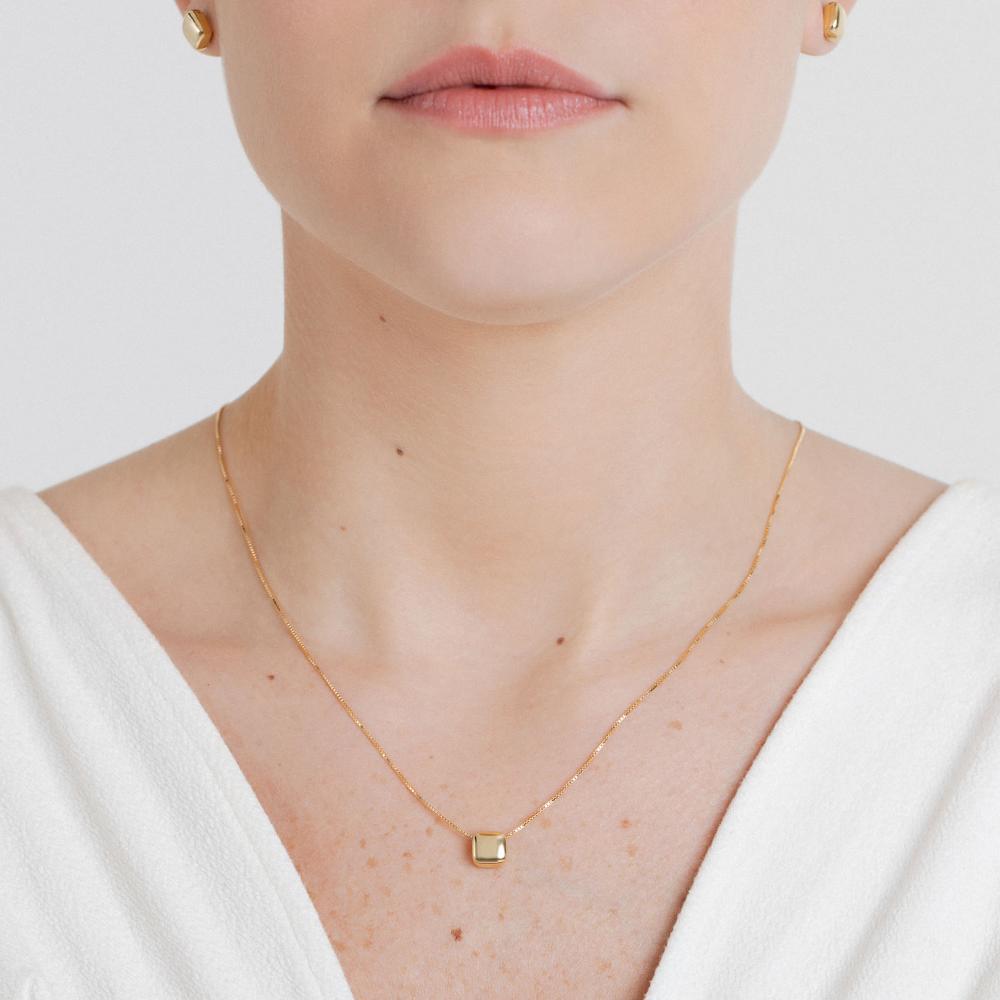 Pingente Liso em Ouro Amarelo 18k - 2