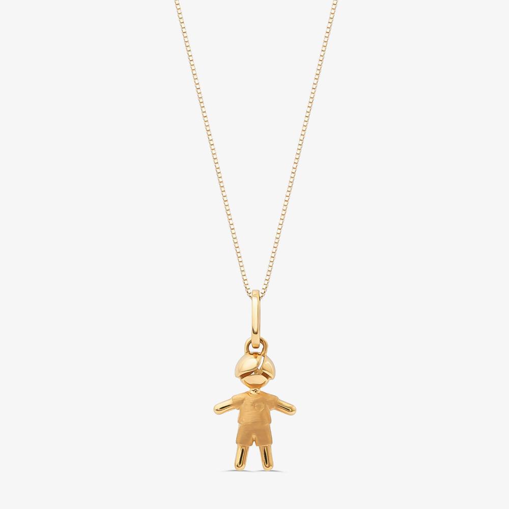Pingente Menino em Ouro Amarelo 18k - 1