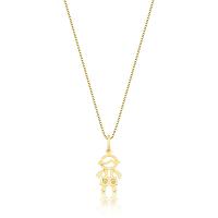 Pingente Menino com Diamante em Ouro Amarelo 18k - 1