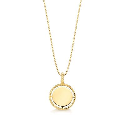 Pingente Personalizável em Ouro Amarelo 18k