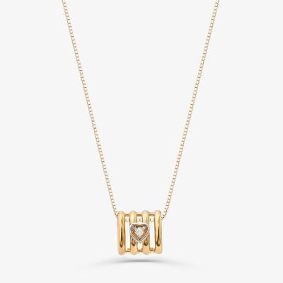 Pingente Separador com Diamante em Ouro Amarelo 18k