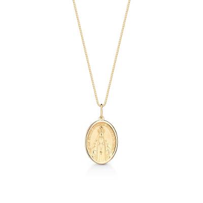 Pingente Nossa Senhora Aparecida em Ouro Amarelo 18k
