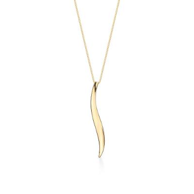 Pingente Orgânico Onda em Ouro Amarelo 18k