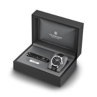 Relógio Victorinox Masculino em Couro Preto com Kit Canivete - 6