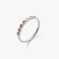 Anel com Zircônias idas em Prata 925 - 3