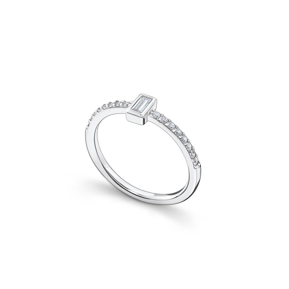 Anel Com Zircônia Em Prata 925 - 5