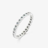 Anel com Zircônia Azul em Prata 925 - 4