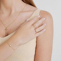 Anel Olho com Zircônia em Prata 925 com Banho de Ouro Amarelo 18k - 2