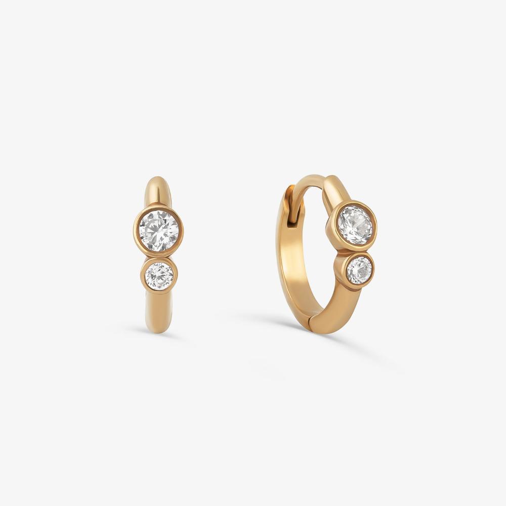 Argola em Prata 925 com Banho de Ouro Amarelo 18k - 1