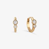 Argola em Prata 925 com Banho de Ouro Amarelo 18k - 1