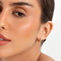 Argola em Prata 925 com Banho de Ouro Amarelo 18k - 2