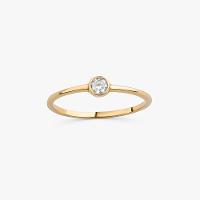 Anel em Prata 925 com Banho De Ouro Amarelo 18K - 1