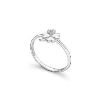 Anel Trevo com Zircônia em Prata 925 - 4