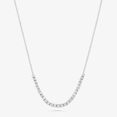 Colar Riviera com Diamantes em Ouro Branco 18k
