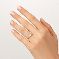 Anel com Topázio Azul em Ouro Amarelo 18k - 2