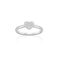 Anel Coração com Zircônia em Prata 925 - 1