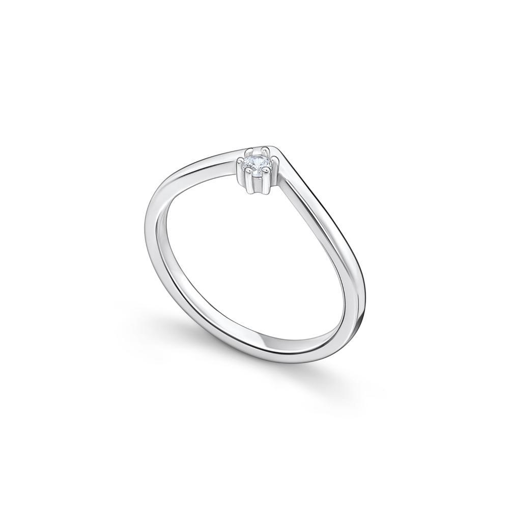 Anel Com Zircônia Em Prata 925 - 4