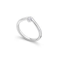 Anel Com Zircônia Em Prata 925 - 4